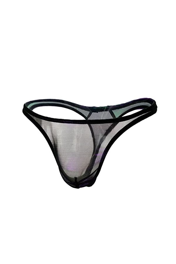 Lingerie sexy chaud pour hommes Short rétro pour hommes Slip avec intervention Sous-vêtements sexy Confortable Taille basse S