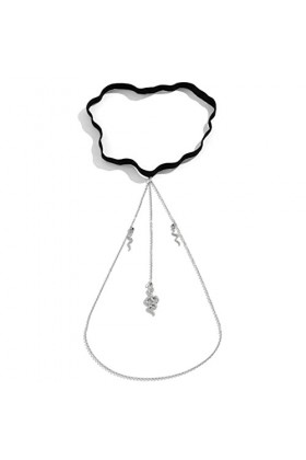 Greabuy Serpent Gland Cuisse Chaîne Jambe Corps Chaîne Harnais Punk Jambe Jarretière Mode Bord Mer Club Fête Corps Fourniture