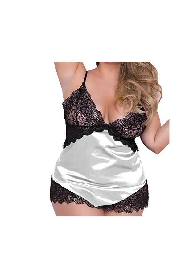 Générique Lingerie Femme Sexy Ensemble See Through Lingerie Sexy Coquine Nuit Body Sissy Érotique Chemise Valentin Body Nuise