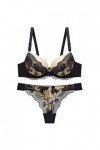 sous-Vetements Femme Dentelle Ensemble Soutien Gorge et String Erotique Lingerie Sexy Ensemble Sexy Vêtements De Nuit 2 Pièce