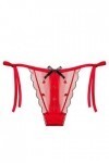 sous-vêtements Thong Thong Pantalons Femmes Dames Dentelle Sexy Culottes Tenue Sexy Ronde Red, One Size 