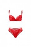 Zannycn Lingerie sexy pour femme - Sous-vêtements sexy - Grandes tailles - Sous-vêtements pour femme - Lingerie sexy, rouge, 
