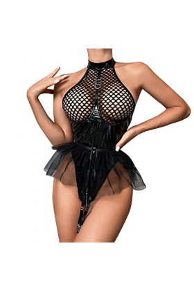 Générique Lingerie Sexy Femme Coquine Hot Ouverte Sexy Hot Mini Robe Sensuelle Coquine Babydoll Slutty Hot Clubwear Harness L