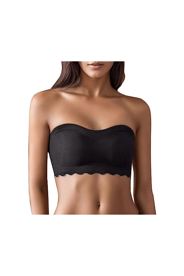 Lingerie Sexy pour Femme Bustier Poitrine Sexy Beau Soutien-Gorge sous-Vêtements Wrap Antidérapant Femmes Dos Intimes Body Bl