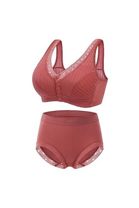 Xbemkste Soutien-gorge pour femme avec armatures - Débardeur confortable - Pour femme de taille moyenne et haute - Avec bouto