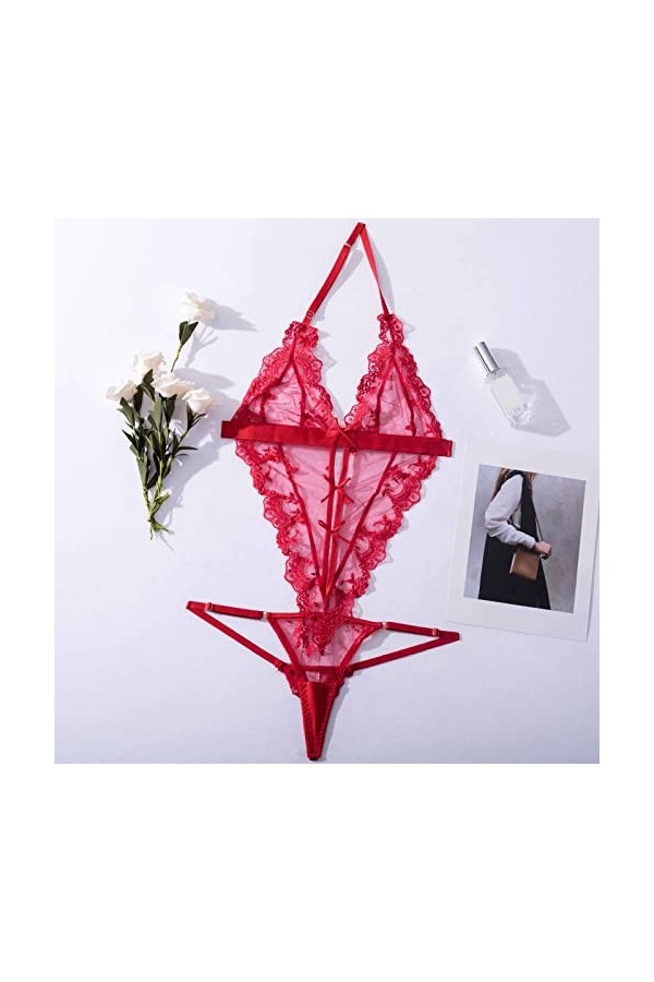 MKIUHNJ Costume de femme de ménage sexy sexy en dentelle - Combinaison de jeu de rôle sexy - Costume de cosplay - Tablier sex