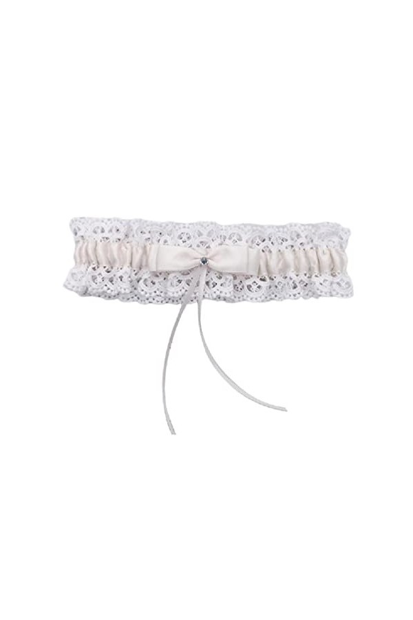 Apooke Jarretières de Mariage en Dentelle pour mariée Jarretelles de Bal Extensibles et Sexy pour Femmes Jarretelles de Jambe