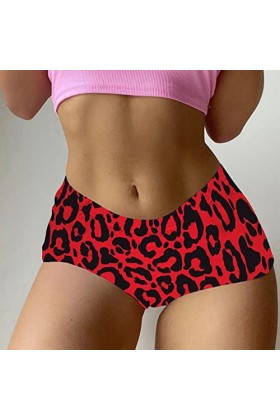 DUHGBNE Femmes Saint Valentin Imprimé Shorts Amusants Boxer Sous-vêtements Boyshort Culotte Femme Pyjama Photo Sous-vêtements