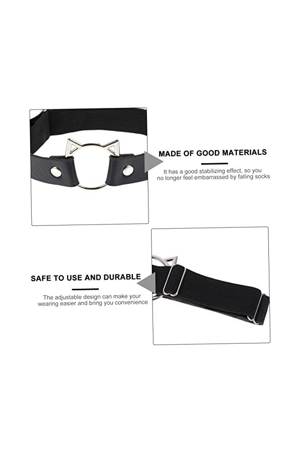 Garneck 1Pc Jarretière Col Femmes Ceinture Déclaration Ceintures pour Femmes Bas Punk Harnais Jarretière Harnais Jarretière C