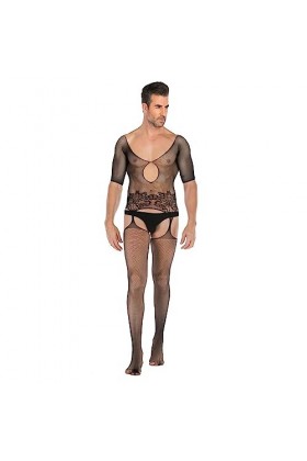 UOWEG Collants Sexy en résille pour Hommes Mini String Homme Transparent L, One Size 