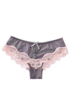 Culottes Femme Dentelle Panties Chic sous-Vetements Sexy String Ouvert Thong Slips Lingerie Tangas Patchwork Pas Cher Taille 