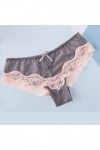 Culottes Femme Dentelle Panties Chic sous-Vetements Sexy String Ouvert Thong Slips Lingerie Tangas Patchwork Pas Cher Taille 
