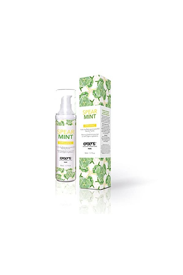 Exsens Huile de Massage Bio Chauffante à la Pêche Blanche 50 ml