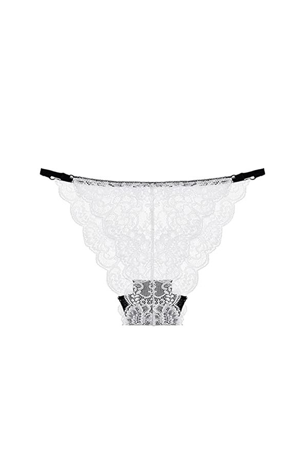 Culotte en Soie Glacée sans Couture pour Femmes Culotte Sexy en Dentelle pour Femme Taille Haute Culottes pour Femmes Culotte