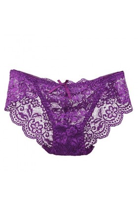 sous-Vetements Femme Ouvert Culottes Dentelle String Chic Panties Sexy Erothique Tangas Pas Cher Transparente Taille Patchwor