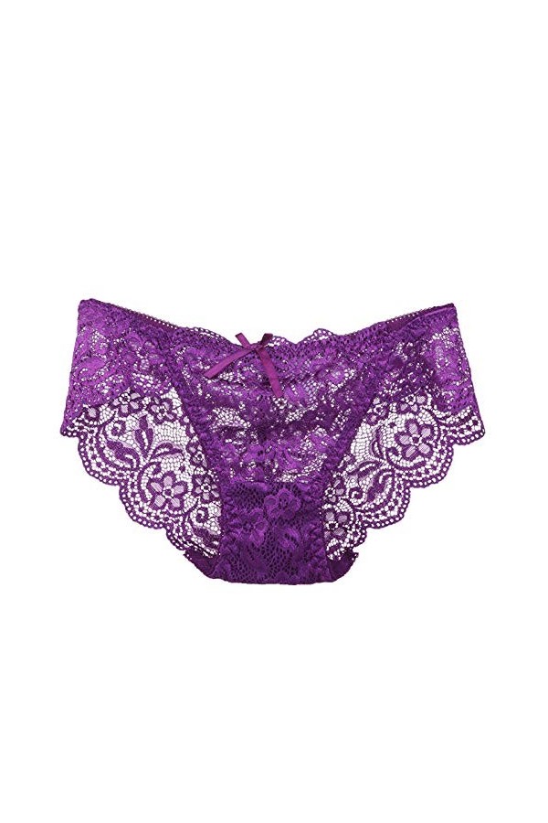 sous-Vetements Femme Ouvert Culottes Dentelle String Chic Panties Sexy Erothique Tangas Pas Cher Transparente Taille Patchwor