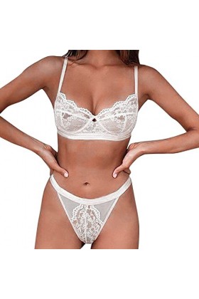 UOWEG Ensemble de sous-vêtements Sexy en Dentelle pour Femmes Sexy sous-vêtements de Soutien de la Poitrine Ensemble Deux piè