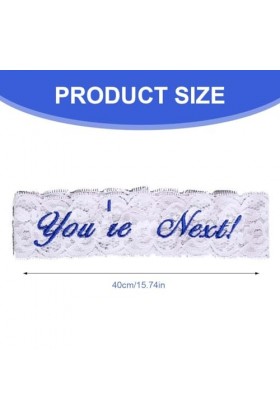 SSRDFU Jarretière Femme Mariage Dentelle Blanche - Jarretelle de Mariage de Florale Strass Bleu Jarretières de Mariée Mariage