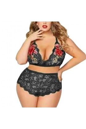 wjiNFDFG Ouverts Amusants pour Femmes Robe Sexy de Grande Taille Dentelle Fuite Sein Sexy Sexy Lingerie Attrayante Tenue Infi