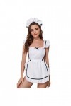 PANPANY Les femmes shabillent jouer à la lingerie sexy Cosplay costumes servante Sexy Lingerie Dentelle White, S 