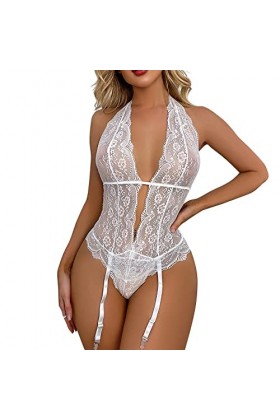 Lingerie Femme Sexy Ensemble Homme Sexy Hot y*2*k Femmes Intérêt sous-Vêtements Corps Moulage Couture Profonde V Ouvert Entre