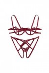 Zannycn Lingerie sexy pour femme - Lingerie sexy pour femme, rouge, L