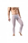 LDadgf Sous-vêtements sexy pour homme - Respirant - En maille - Boîte de rangement, Blanc., L