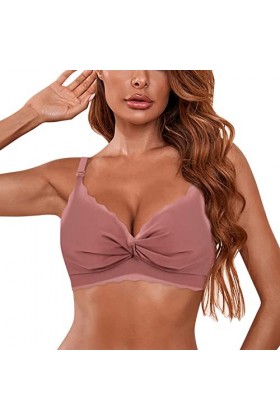Zannycn Bralette Soutien-gorge de grossesse push-up pour femme avec rallonges supplémentaires, Rouge pastèque, 90C