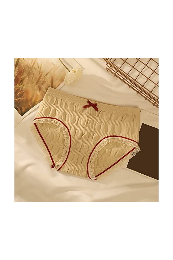 HELLORSOON String Ouvert Femme,Sexy Charmant Transparence Subtile Romantique Culotte en Dentelle Culotte Coton