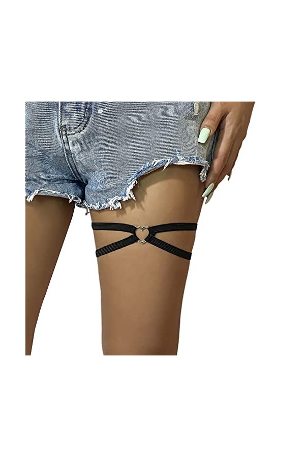 Punk Double Couche Cuisse Chaîne Jambe Corps Chaîne Harnais Gothique Jambe Jarretière Mode Plage Club Fête Corps Fournitures 