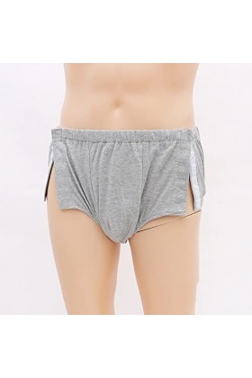 CreoQIJI Webboxer Slip pour homme entièrement ouvert, adhésif des deux côtés, facile à mettre et à enlever pendant longtemps 