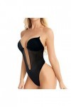 Beauty Backwear Femme Plus Taille Dos Ouvert Soutien-Gorge Intégré Shaper sans Couture Ouvert Entrejambe Bustier Vintage