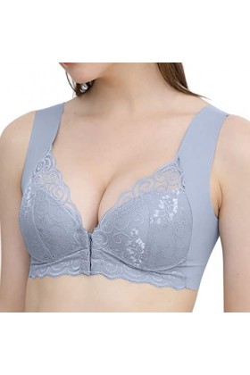 Lingerie Femme Sexy Ensemble Homme Sexy Hot y26k Femmes Pleine Coupe Mince sous-vêtements Grande Taille Bouton Avant sans Fil