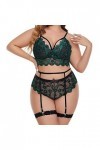 Lingerie Sexy Ensemble Femme Sexy Ensemble Soutien Gorge et String Dentelle Vêtements De Nuit 2 Pièce sous-Vetements Erotique