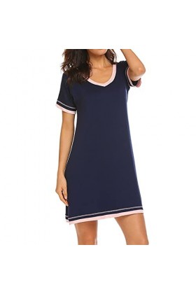 Briskorry Nuisette Femme Sexy Chemise de Nuit Col V sans Manches Dentelle Spaghetti Strap Femmes Nuisettes pour Femme Sexy Li