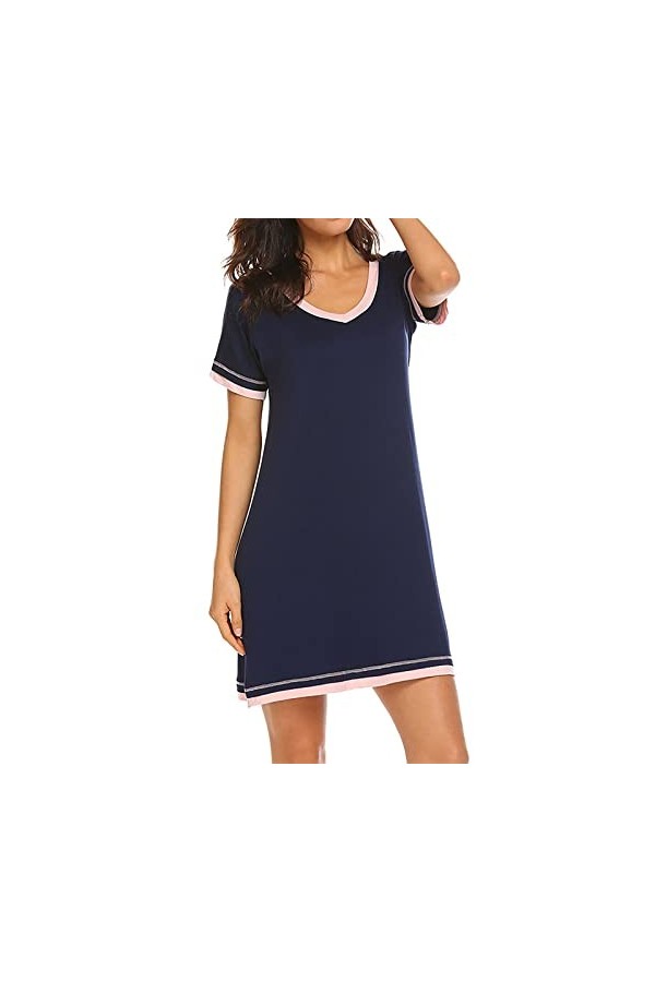 Briskorry Nuisette Femme Sexy Chemise de Nuit Col V sans Manches Dentelle Spaghetti Strap Femmes Nuisettes pour Femme Sexy Li