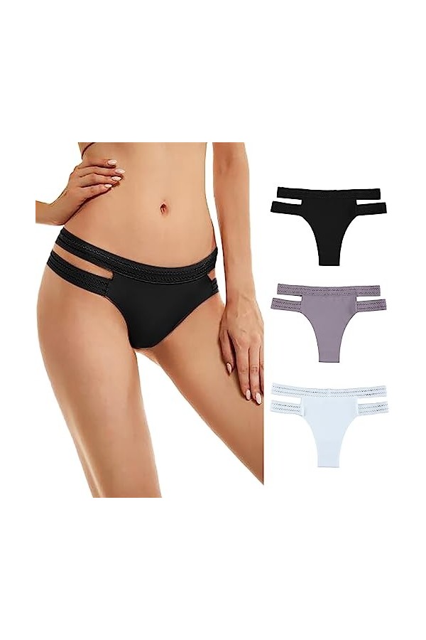 Lingerie Femme Dentelle Culottes Ouvertes Sexy Culottes Coton Entrejambe Décontracté Culotte sous Vetements Culottes Culotte 