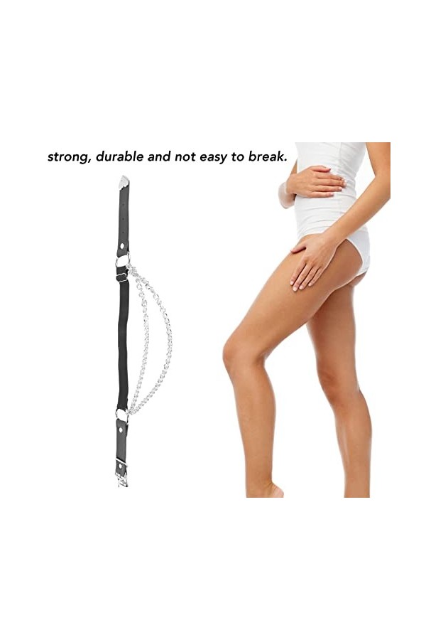 Jarretière de Jambe pour Femme 2 Pièces, Jarretière de Jambe Réglable de 17,9 Pouces avec Chaînes pour la Fête de Cosplay Hal