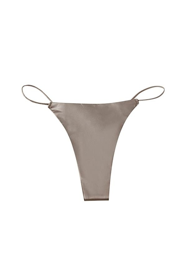 HELLORSOON String Ficelle Femme,Sexy Coquin Ouvertures Provocantes en Soie String en Dentelle Shorty pour Femme