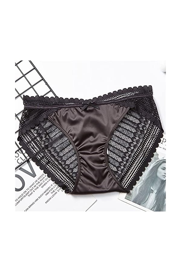 HELLORSOON String Dentelle Femme,Sexy Féminin Ficelles Charmantes Tendre String en Dentelle Culotte Dentelle