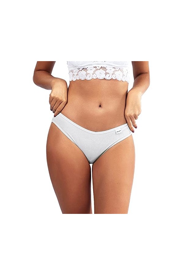 HELLORSOON Slip De Bain Ado Strings pour Femmes T Back Taille Basse Voir à Travers Les Culottes Strings en Dentelle