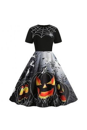 iOoppek Robe noire à manches longues et sexy - En lin - Pour femme, 3-Noir., XL