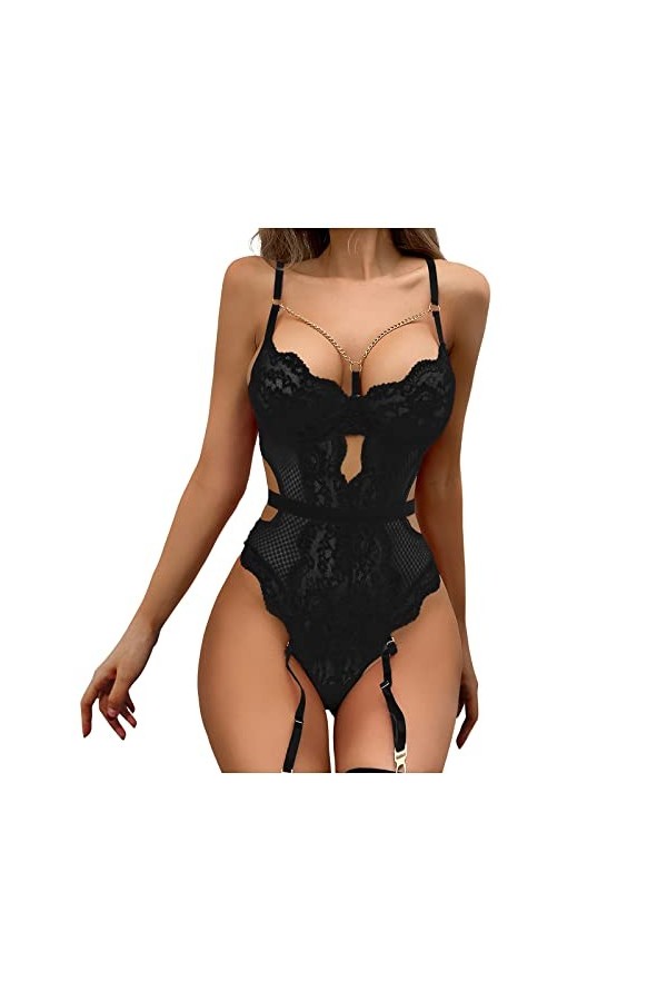 liaddkv Lenceria Extreme Sexy Lingerie New Luxury Sexs Noir Femme Sexy Jarretière Lingerie Sex Soutien-gorge et Culotte Ensem