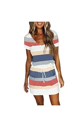 Mini Jupe Courte Sexy Transparente Rouge Casual Loose Vest Dress Polyester Parfait pour Les Jours dété à Venir Party Young P