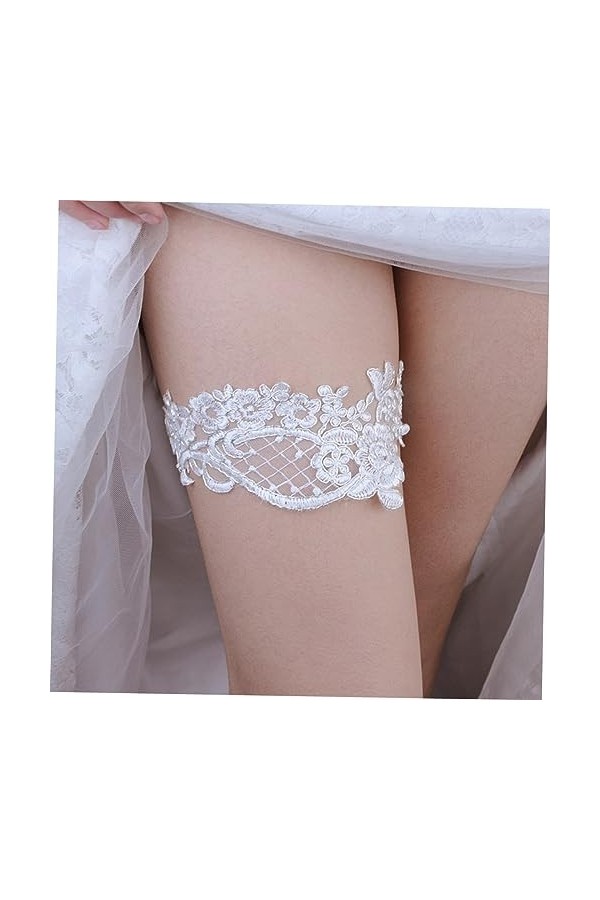 jojofuny 1 Paire De Jarretières De Mariage Jarretière De Mariée Jarretières pour La Mariée Jarretière Florale Jarretière De M