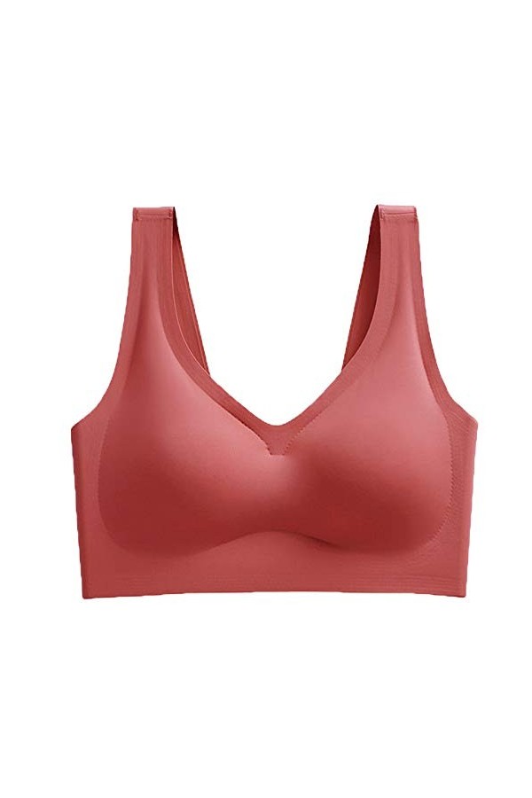 liaddkv Sous-vêtements sans gilet Plus Anneaux en acier pour femme Soutien-gorge de sport Ensemble lingerie avec dentelle, Ro