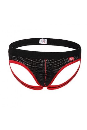 MACIUM Jockstrap Homme Sexy sous-vêtement Taille Basse sans Couture String pour Homme sans Couture,Noir,S