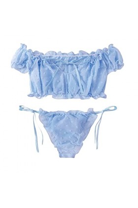 Zannycn Ensemble de lingerie sexy pour femme - Ensemble de lingerie sexy - Tenue sexuelle - Licol - Ensemble de sous-vêtement