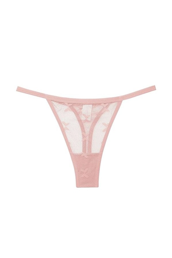 Culotte Femme Mesh Dentelle JusquÀ Sexy Creux Taille Basse Ultra Mince Voir À Travers La Transparente en Creuse String Tanga