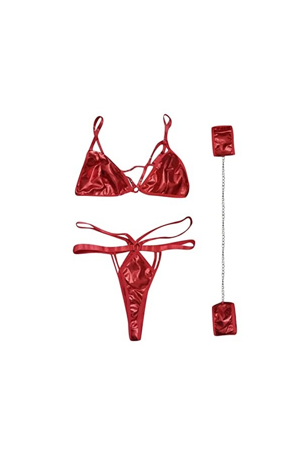 Lingerie Sexy Ensemble Femme Sexy Vêtements De Nuit Erotique Ensemble Soutien Gorge et String Dentelle sous-Vetements 2 Pièce